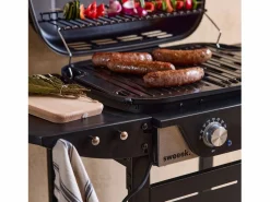 Barbacoa eléctrica de 2 quemadores, acero esmaltado^Sweeek New