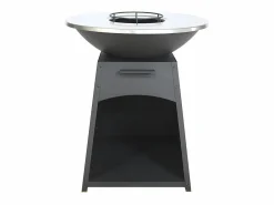 Barbacoa plancha brasero de acero, Ancho 81 x Prof. 81 x Alt. 96 cm , , CORVERA^Vente-unique New