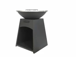 Barbacoa plancha brasero de acero, Ancho 81 x Prof. 81 x Alt. 96 cm , , CORVERA^Vente-unique New