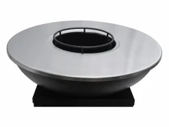 Barbacoa plancha brasero de acero, Ancho 81 x Prof. 81 x Alt. 96 cm , , CORVERA^Vente-unique New