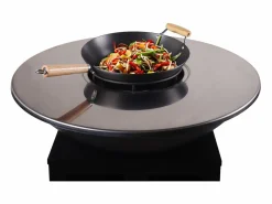 Barbacoa plancha brasero de acero, Ancho 81 x Prof. 81 x Alt. 96 cm , , CORVERA^Vente-unique New