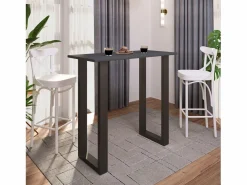 VCM Mueble Bar|Barbacoa Xona Negro / Roble Sonoma AL. 102 x AN. 110 x P. 50 cm
