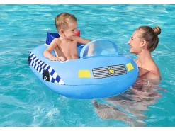 Bestway Deportes Náuticos|Barca Hinchable Coche de Policía 88X66X32 cm con Sonido de Sirena Policia Mayores de 3 Años