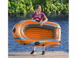 Bestway Deportes Náuticos|Barca Hinchable Individual Kondor Elite 1000 Raft 162x96x20 cm con Asas y Suelo Hinchable
