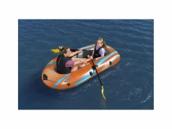 Bestway Barca Hinchable Para 1 Adulto y 1 Niño Kondor Elite 2000 Raft 196x106x31 cm con 2 Remos y Bomba de Pie Incluida Multicolor Best
