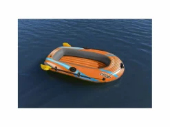Bestway Barca Hinchable Para 1 Adulto y 1 Niño Kondor Elite 2000 Raft 196x106x31 cm con 2 Remos y Bomba de Pie Incluida Multicolor Best