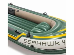 Intex Barca hinchable Seahawk 4 4 usuarios con remos verde 48x145x351 cm Caqui Discount