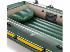 Intex Barca hinchable Seahawk 4 4 usuarios con remos verde 48x145x351 cm Caqui Discount