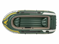 Intex Deportes Náuticos|Barca hinchable Seahawk 3 3 usuarios con bomba de hinchado+2 remos verde 43x137x295 cm