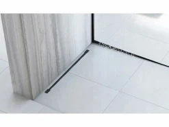 Rea Barra De Caída Del Plato De Ducha 100Cm Left Black Negro Outlet