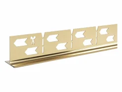 Rea Barra De Caída Del Plato De Ducha 120Cm Left Brush Gold Dorado