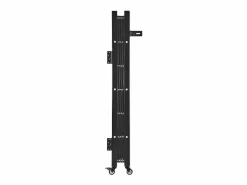 Barrera de Seguridad SucceBuy Extensible de 110 x 131 cm, Puerta de Tijera Simple, Bloqueable y Retráctil, de Acero Sólido, para Entrada, Garaje Negro Clearance