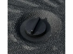 Sombrilla|Base para sombrilla de 22 kg, para postes de Ø38/48 mm, de hormigón negro, estable y resistente a la intemperie (51x51x12 cm)