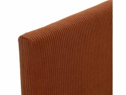 VS Venta-stock Base tapizada + cabecero Bari 150x190 cm Teja Rojo