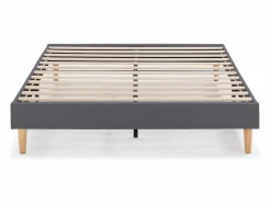 Base tapizada Aura 140x190 cm Gris Oscuro^VS Venta-stock Sale