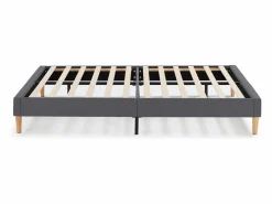 Base tapizada Aura 140x190 cm Gris Oscuro^VS Venta-stock Sale