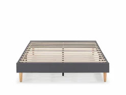 VS Venta-stock Somier - 160X200Cm|Base tapizada Aura 160x200 cm Gris Oscuro