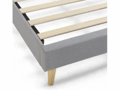 VS Venta-stock Base tapizada Aura 90x190 cm Gris claro Clearance