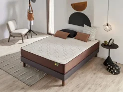 Base Tapizada Con Patas | Medidas 90x190 | Base francesa Descansin | Lujo a tu Alcance Gris Sale