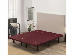 Base Tapizada 140x190 - Nalui Granate Clearance