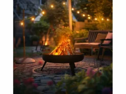Basero brasero acero con 3 patas plegables barbacoa chimenea Ø60x27cm^ECD Germany