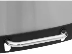 Five Basurero de metal con contenedor extraíble de 50 L Plateado Clearance