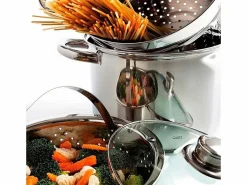 Material Y Utensilios De Cocina|Batería de cocina 4 piezas Gastro Fresh Quid acero inoxidable Ø22 cm