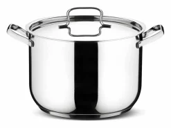 Batería de cocina SFIZIOSA-13PIECES de acero inoxidable para todo tipo de cocinas, incluida la inducción^Lagostina Discount