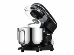 Pequeño Electrodoméstico|Batidora de Pie SucceBuy, Batidora Eléctrica de 5.68L y 1400 W con Cuenco de Acero Inoxidable, Gancho, Batidor, Mezclador, Raspador, Negro