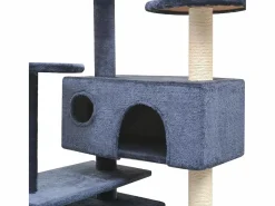 Bellmead Rascador para gatos poste rascador de sisal 125 cm oscuro^Garden Furniture Hot