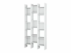 Loungitude Biblioteca 3 columnas 15 compartimentos Italiano - H192 cm Blanco Discount