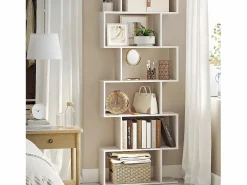 Biblioteca blanca de 6 niveles - L70 x H190,5 cm^Calicosy Clearance