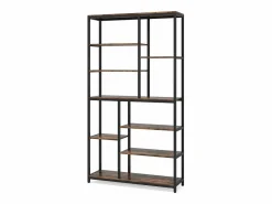 Tribesigns Librería|Biblioteca, Estantería de almacenamiento de 9 niveles, Mueble de almacenamiento, Biblioteca industrial de metal