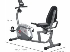Bicicleta estática 136x62.5x98 cm^Homcom New