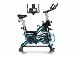 Bicicleta estática magnética con pantalla LCD y soporte para tableta - Bicicleta estática para el hogar^NETTLIFE Outlet