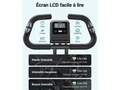 MERACH Bicicleta Estática 4 en 1, LCD, Bluetooth, APP, 16 Niveles Magnéticos, Monitor de Frecuencia Cardíaca, Plegable, Silenciosa, X-Bike, Negro Hot