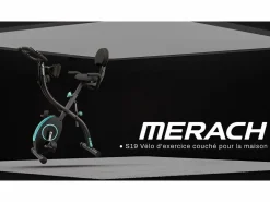 MERACH Bicicleta Estática 4 en 1, LCD, Bluetooth, APP, 16 Niveles Magnéticos, Monitor de Frecuencia Cardíaca, Plegable, Silenciosa, X-Bike, Gris Best