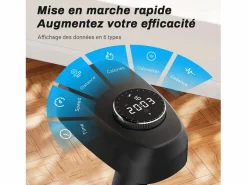 MERACH Bicicleta Estática|Bicicleta estática silenciosa, resistencia ajustable, pantalla LED, APP, carga 136 kg, ideal para casa