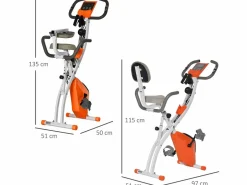 Homcom Bicicleta Estática|Bicicleta estática 97x51x115 cm