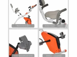 Homcom Bicicleta Estática|Bicicleta estática 97x51x115 cm