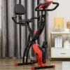 Bicicleta estática plegable 2 en 1 con pantalla LCD y resistencia magnética de 8 niveles, acero, color rojo (105 x 48 x 118 cm) Sale