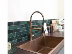 Essebagno Big Pro Mezclador de fregadero con rociador móvil cobre cepillado Cobrizo Outlet