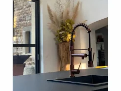 Essebagno Big Pro Mezclador de fregadero con rociador móvil cobre cepillado Cobrizo Outlet