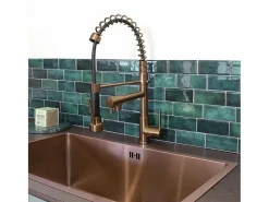 Essebagno Big Pro Mezclador de fregadero con rociador móvil cobre cepillado Cobrizo Outlet