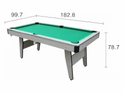 Concept-Usine Billar americano de madera + Accesorios incluidos ORLANDO Marru00f3n New