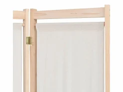 Biombo divisor 5 paneles de tela 200x170x4 cm ES313625^ Hot