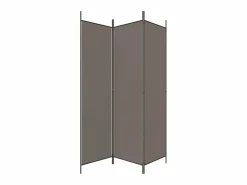 Biombo divisor de 3 paneles de tela 150x200 cm ES181735 Gris antracita Discount