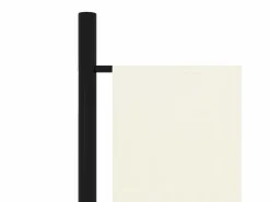 Biombo divisor de 3 paneles 150x180 cm ES291157 Blanco