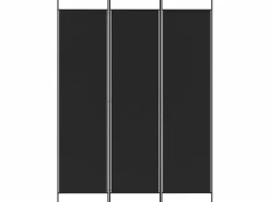 Biombo divisor de 3 paneles de tela 150x200 cm ES844330 Negro Hot