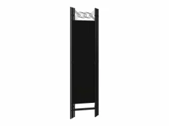 Biombo divisor de 4 paneles 160x180 cm ES133246 Negro Discount